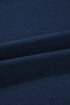 Contrast Trim Textured Knit Half Sleeve Drop Shoulder Drawstring Waist Wide Leg Two Piece Pant Set